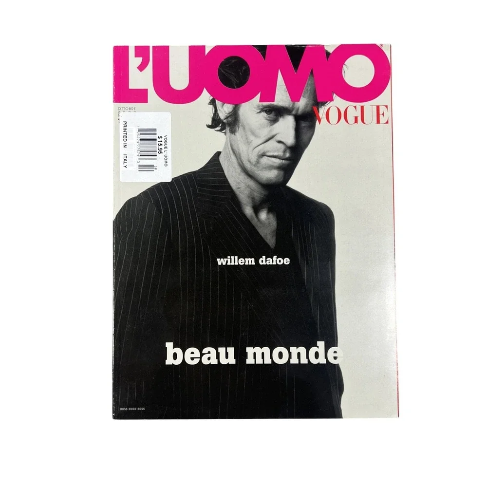 Luomo Vogue Italia Magazine Willem Dafoe No. 334 October 2002 Bruce Weber Luxury